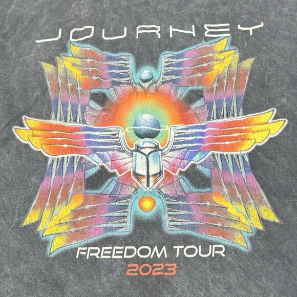 Journey Concert Freedom Tour 2023 Tshirt Men Size S Rock Band 50th Anniversary - Picture 4 of 12